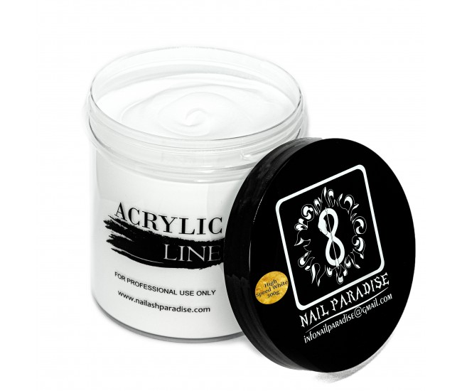 Acrylic Powder 200088 High  Speed White 300g.